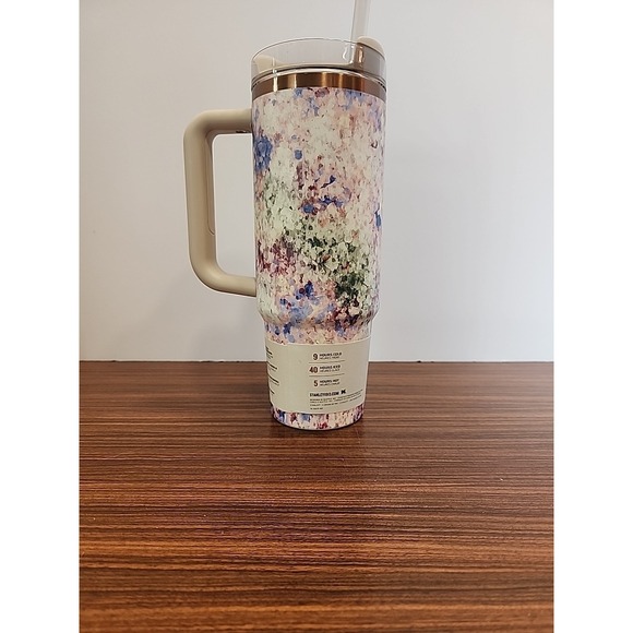 Authentic Stanley x CALIA 30 oz. Quencher H2.0 FlowState Tumbler Olive Eden gold - Picture 4 of 8